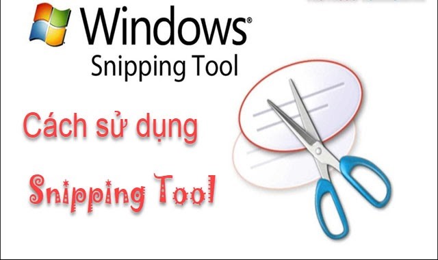 Cách chụp màn hình laptop dell win 7 bằng phần mềm Snipping Tool 