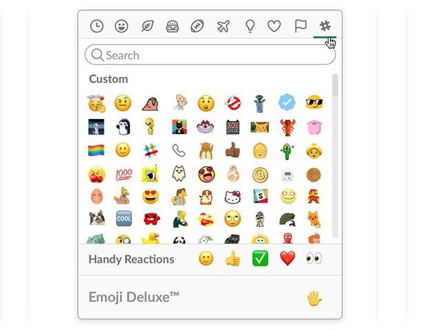 Slack với nhiều emoji thú vị cho người dùng thỏa thích lựa chọn