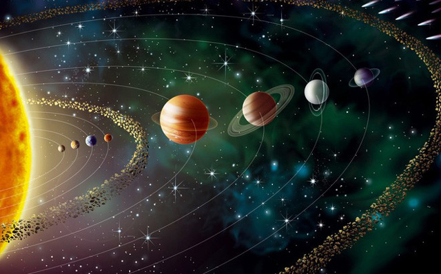 Hệ mặt trời có 8 hành tinh