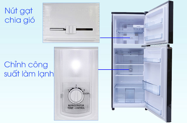 Các nút điều chỉnh nhiệt độ tủ lạnh panasonic