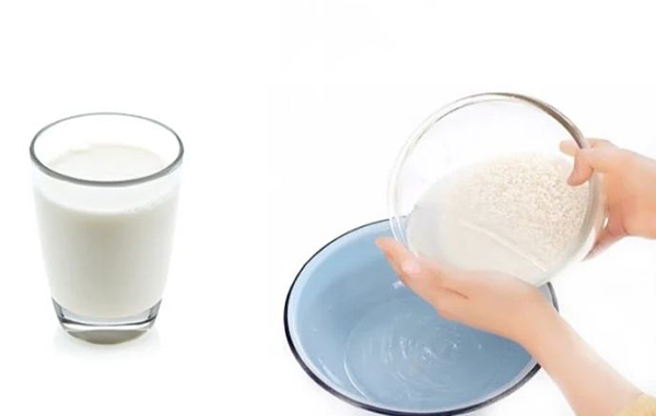 Nước vo gạo kết hợp với sữa chua