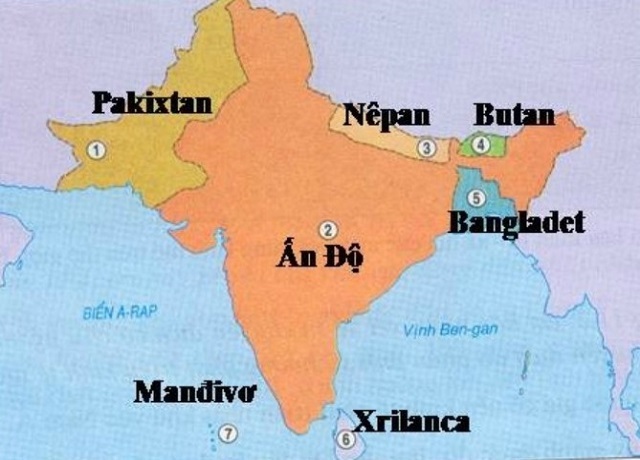 Bản đồ Nam Á
