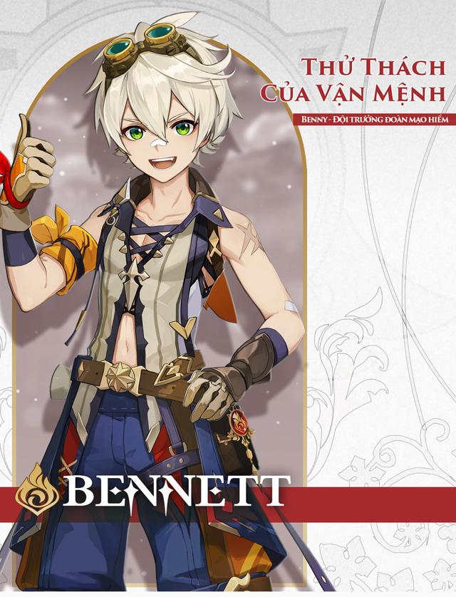 Nhân vật Bennett trong Genshin Impact