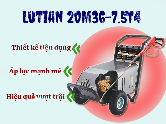 ưu điểm của máy rửa xe cao áp 20M36-7.5T4