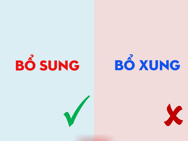 Bổ sung hay bổ xung? Từ nào có trong từ điển Tiếng Việt?
