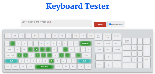 phần mềm test keyboard online 