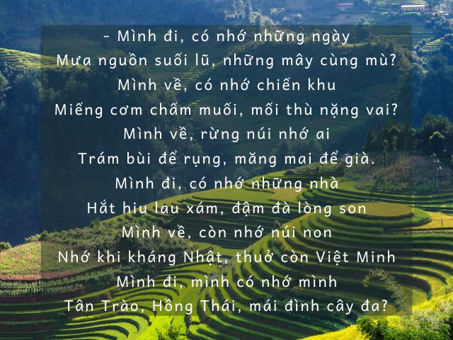 Phân tích bài Việt Bắc