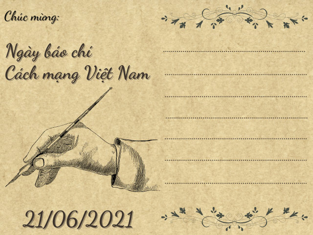 thiệp chúc mừng ngày Báo chí Việt Nam