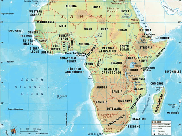 Châu Phi có tổng cộng bao nhiêu quốc gia và đặc điểm địa lý - dân cư ra sao?