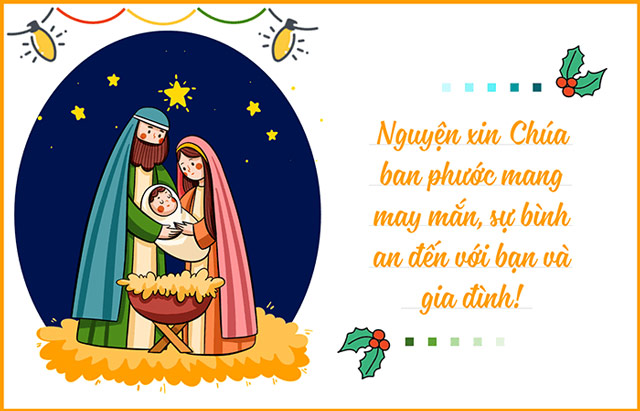 Thiệp Giáng sinh tặng người công giáo