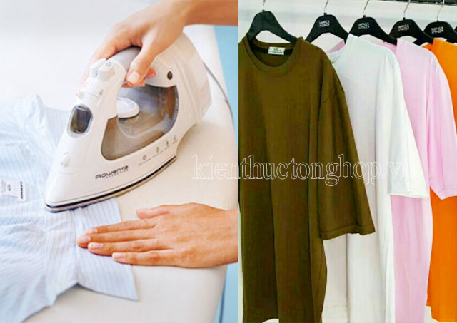 cách ủi quần áo bằng bàn ủi hơi nước