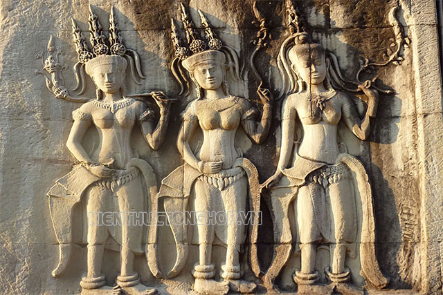 quần thể angkor wat tượng Apsaras - Kiến Thức Tổng Hợp