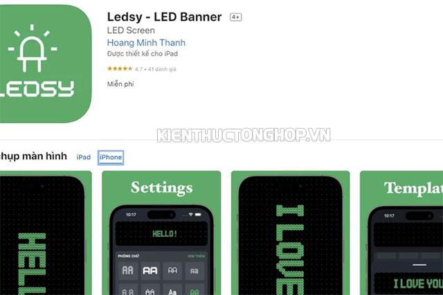 App Ledsy – Bảng LED