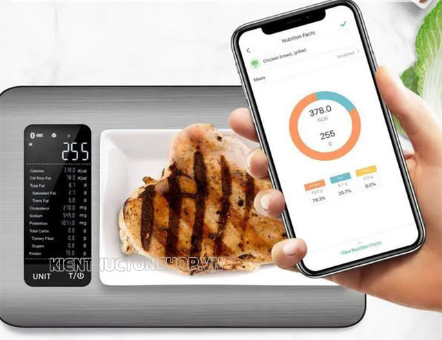Cân điện tử trên điện thoại Android bằng app Kitchen Scale