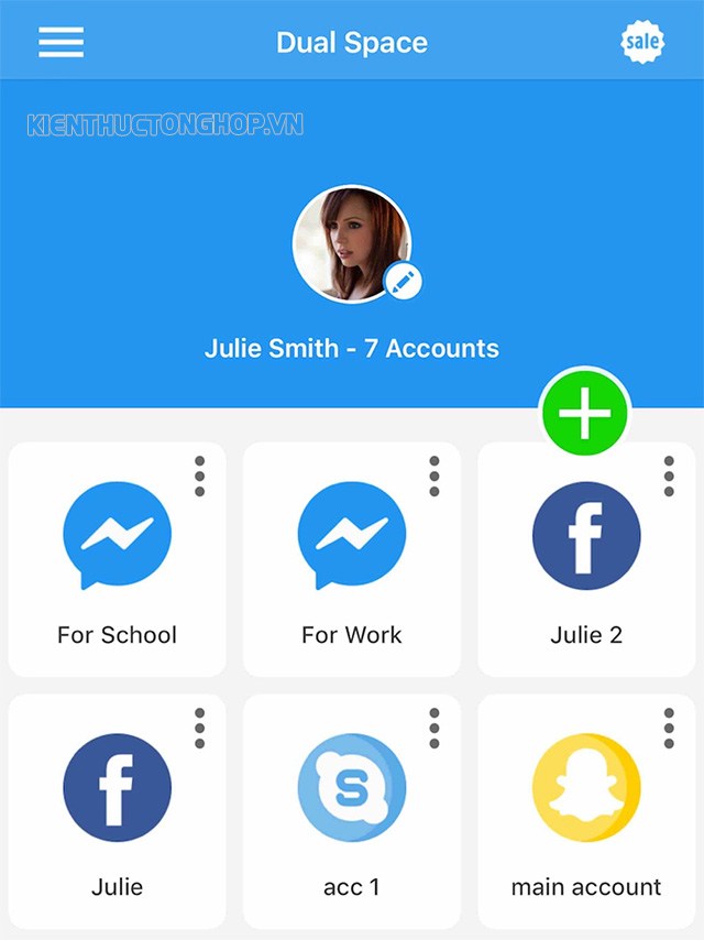 Dual Space Social Manager là phần mềm nhân bản ứng dụng trên iphone