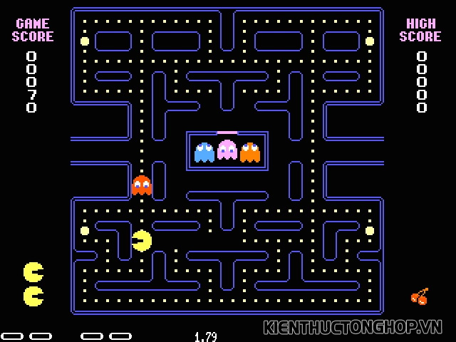 Pac Man chơi vô cùng đơn giản nhưng thú vị
