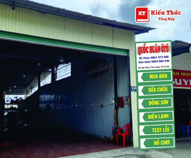 Gara sửa xe ô tô Quốc Huân