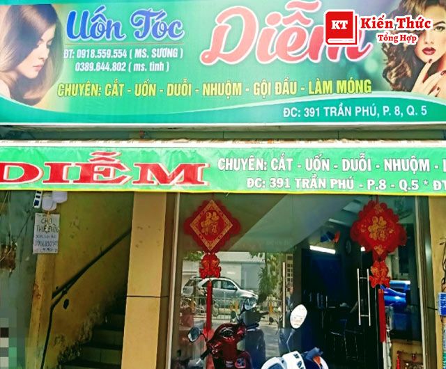 Uốn tóc Diễm