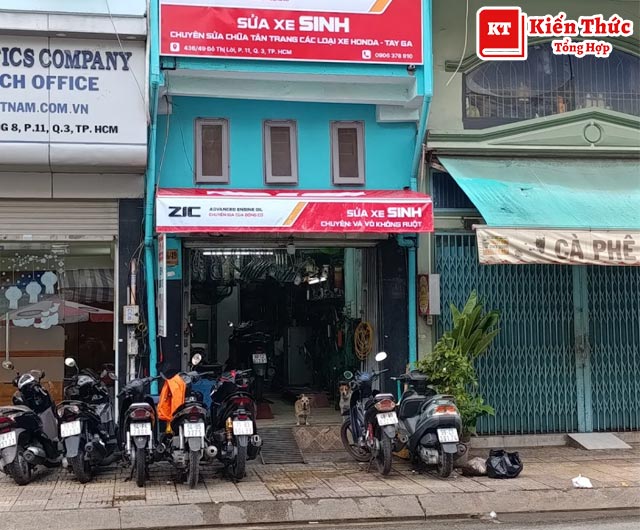 Tiệm sửa xe Sinh 