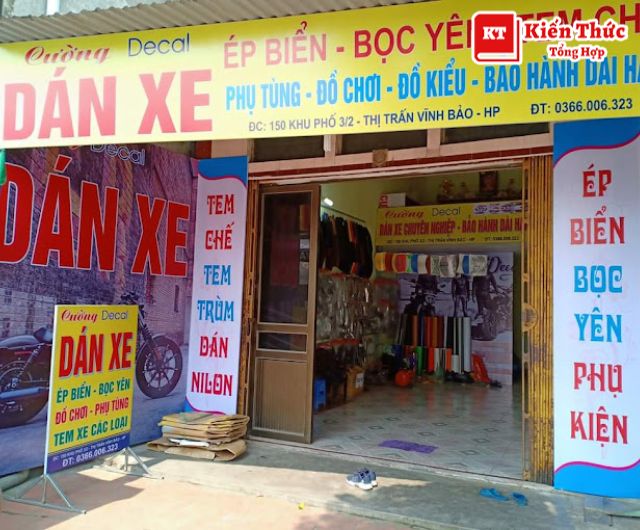 Dán decal xe máy Hải Phòng Cường decal bền đẹp