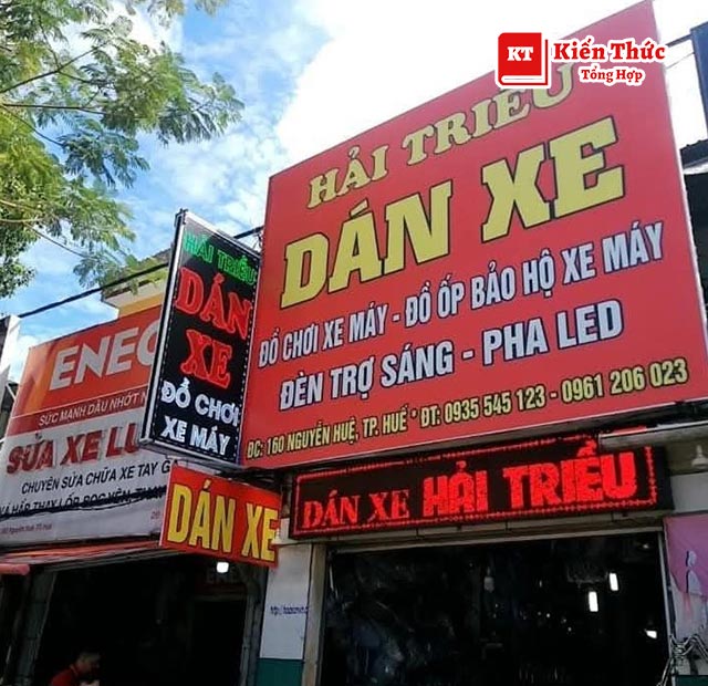 Dán xe Hải Triều