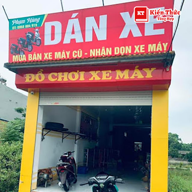 Dán xe Phạm Hùng