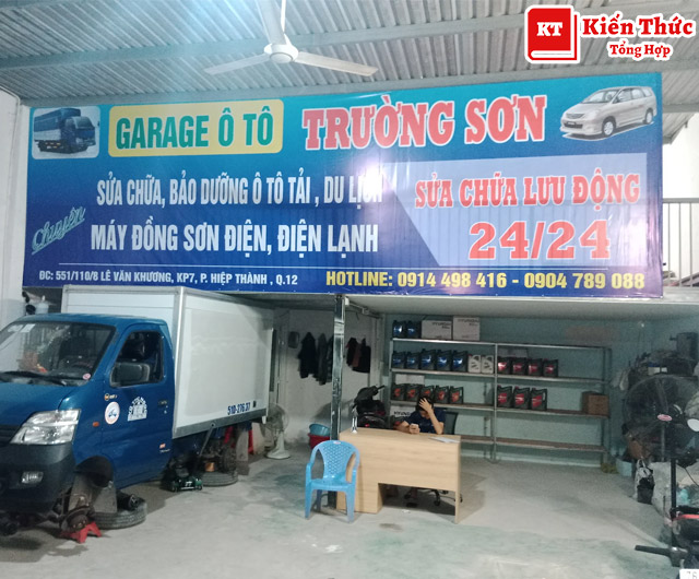 Garage sửa chữa ô tô Tải Trường Sơn