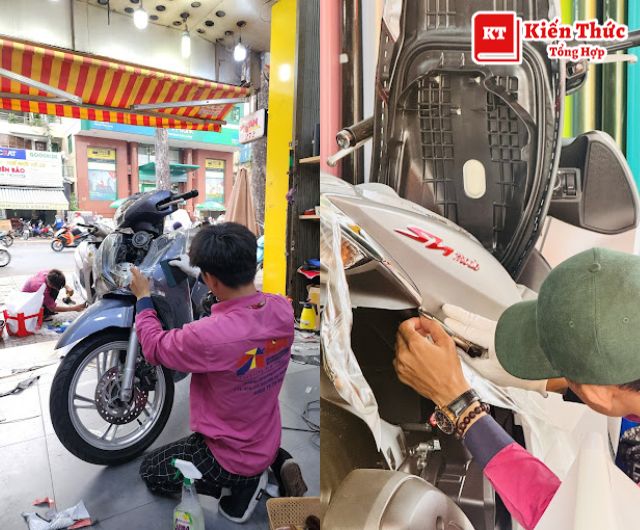 Dán decal xe máy quận 10 Nam bền đẹp, giá tốt