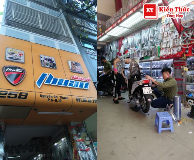 Dán decal xe máy quận 10 shop Thuận uy tín, giá tốt