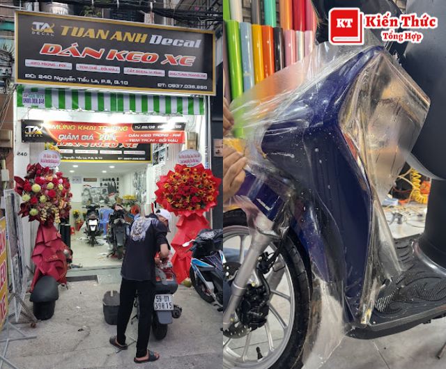 Dán decal xe máy quận 10 Tuấn Anh uy tín, bền đẹp