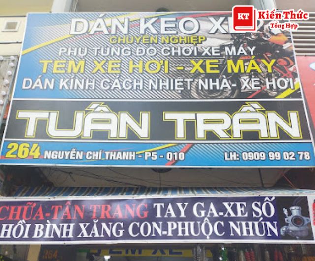 Dán decal xe máy quận 10 Tuấn Trần giá tốt