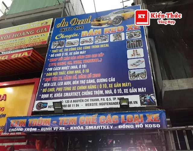 Dán keo xe Ân decal 