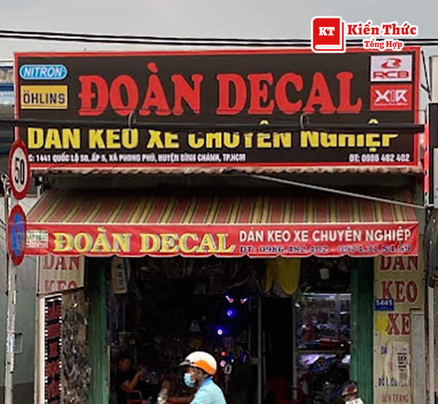 Tiệm dán keo xe Đoàn