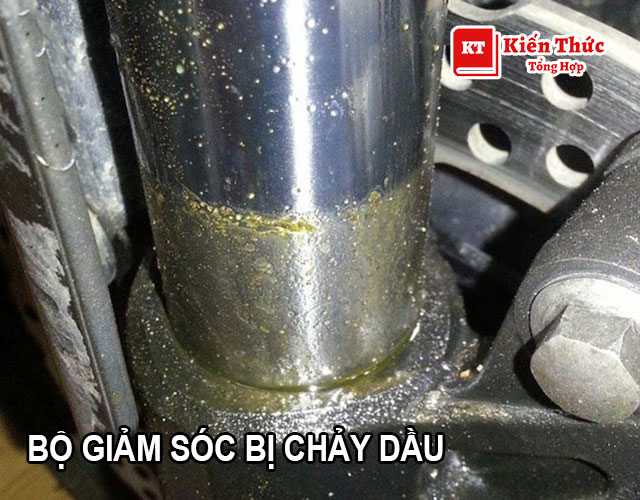 bộ giảm sóc bị chảy dầu
