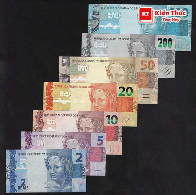 Các mệnh giá tiền giấy Brazil