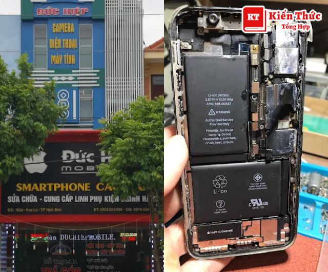 Sửa chữa điện thoại Ninh Bình Đức Hiệp nhanh chóng