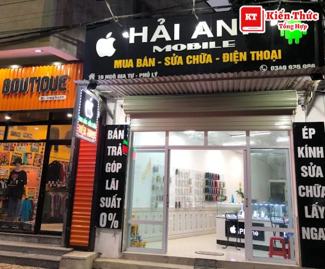 Sửa điện thoại Phủ Lý Hải An chất lượng