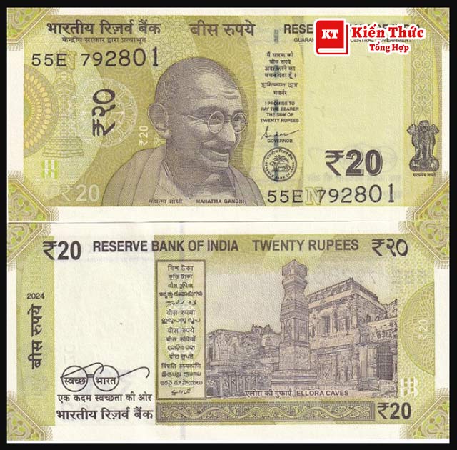 Mệnh giá đồng 20 Rupee