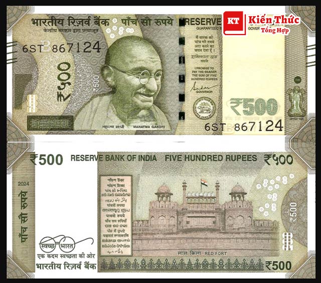 Mệnh giá đồng 500 Rupee 