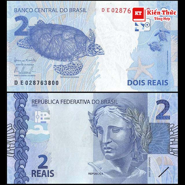 Mệnh giá 2 Real Brazil (BRL)