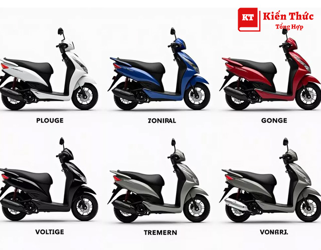 Bảng giá các màu xe Vision hiện nay