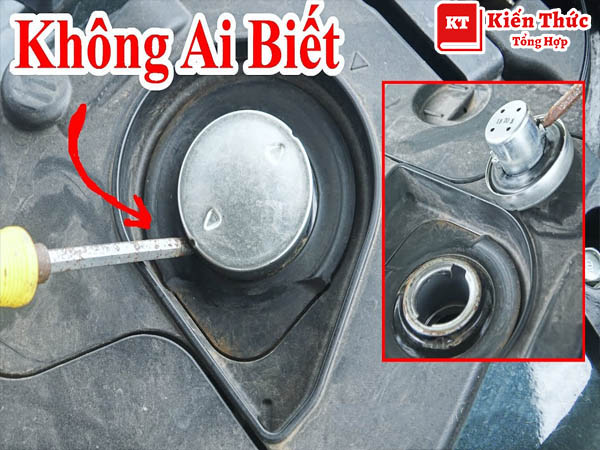 Lưu ý khi mở nắp bình xăng Vision