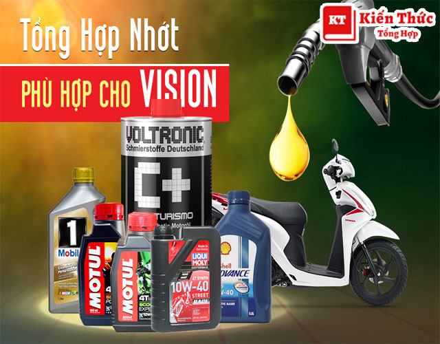 Những loại nhớt phù hợp với xe Vision